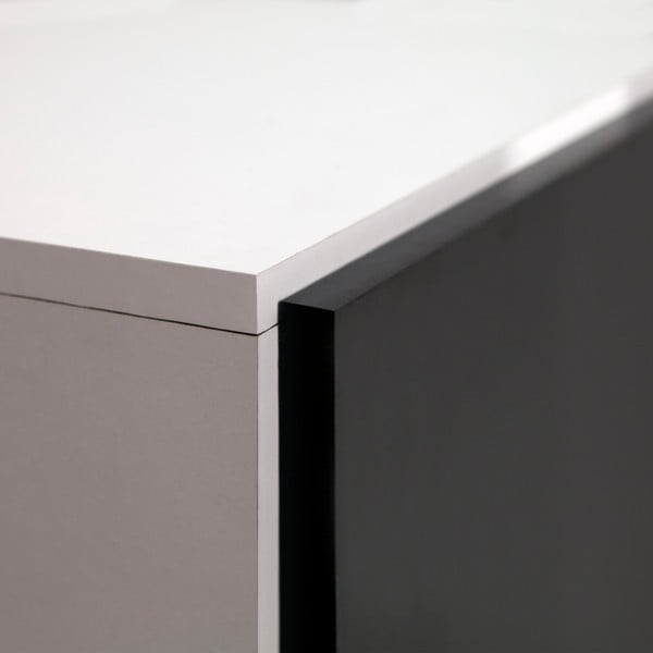 Černý botník s bílým korpusem Symbiosis Bamboo-image-4