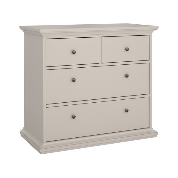 Kreemikas kummut 96x87x49 cm Paris - Tvilum