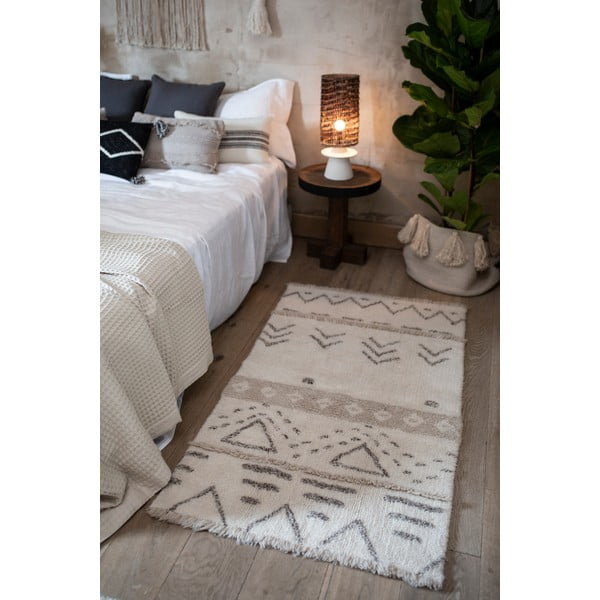 Kreem pestav käsitsi kootud villane vaip 80x140 cm Lakota Day - Lorena Canals-image-3