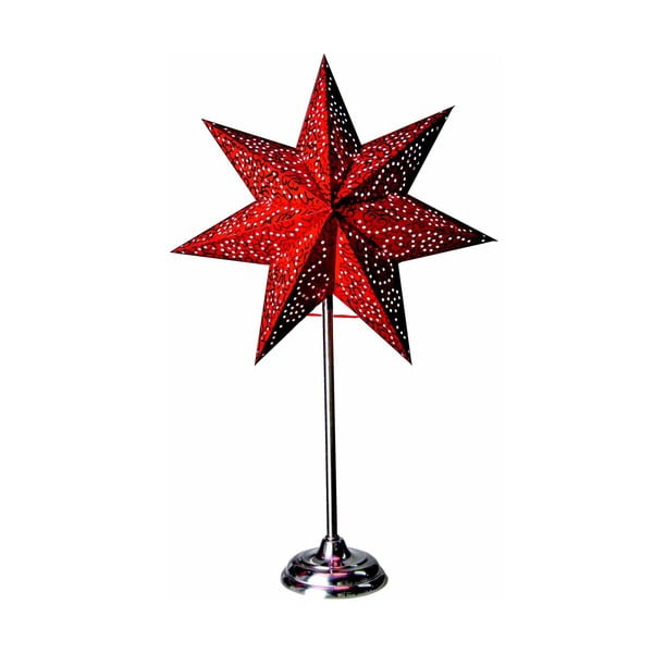 Svítící hvězda se stojanem Best Season Antique Red, 55 cm