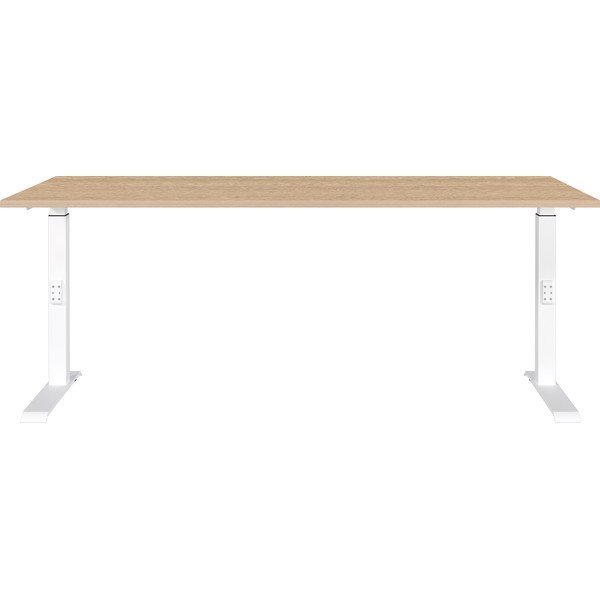 Reguleeritava kõrgusega töölaud tammepinnaga 80x180 cm Downey - Germania-image-1