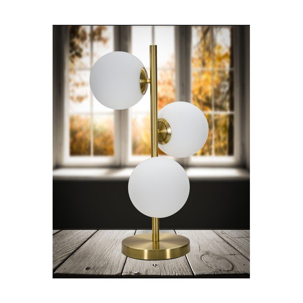 Stolní lampa ve zlaté barvě Mauro Ferretti Glamy 3 Luci-image-1