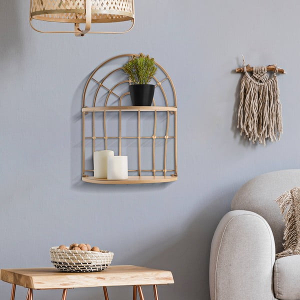 Naturaalset värvi metallriiul Arch - Mauro Ferretti-image-1