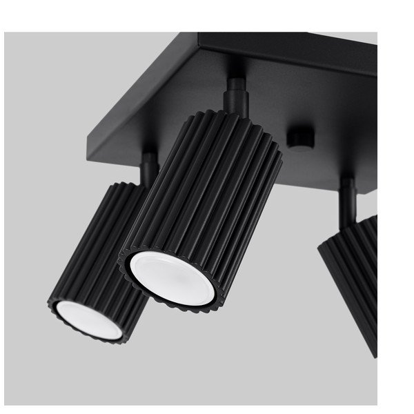 Must metallist laevalgusti 25x25 cm Gleam - Sollux-image-4