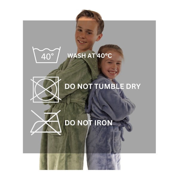 Pruun mikrofliisist beebi hommikumantel Delux - Tiseco Home Studio-image-4