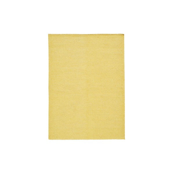 Ručně tkaný koberec Yellow Zigzag Kilim, 160x230 cm