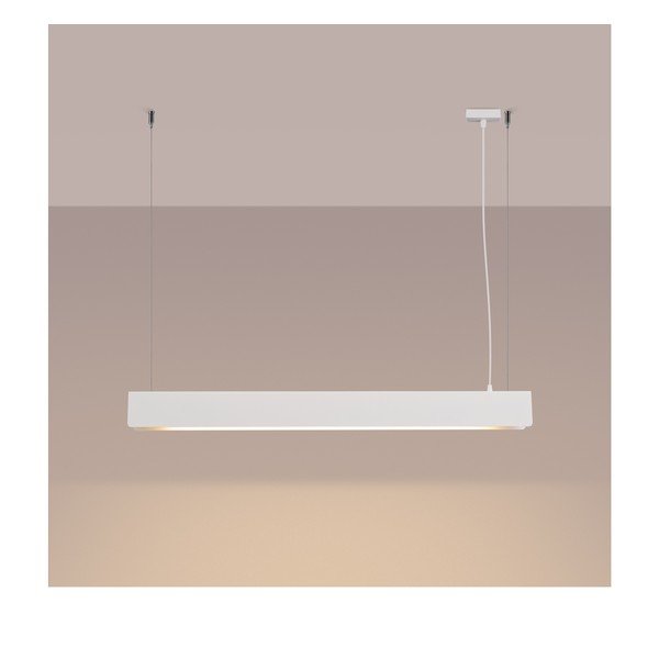 Valge metallist LED-rippvalgusti Nebula - Sollux-image-1