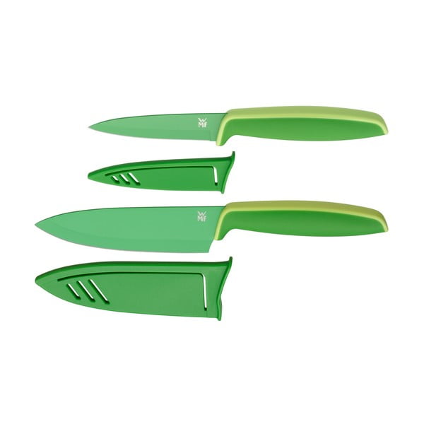 Sada 2 zelených nožů s krytem WMF Touch