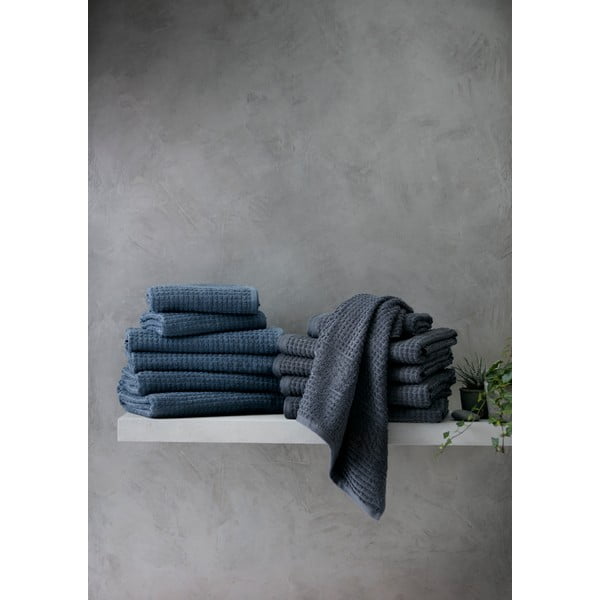 Tumehall orgaanilisest puuvillast froteerätik 50x100 cm Check - JUNA-image-1