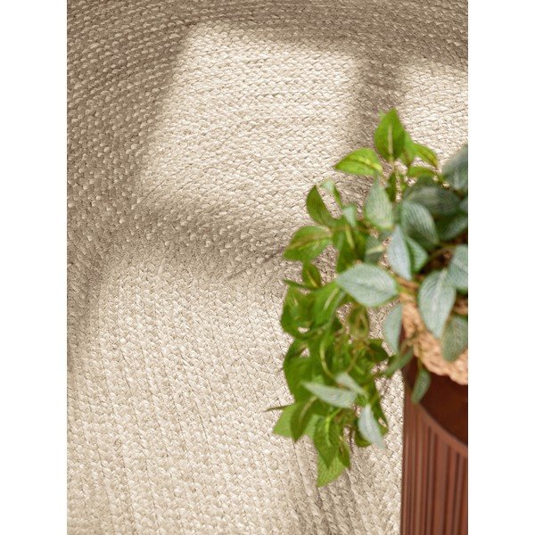Kreemikas kahepoolne/käsitsi kootud džuudist vaip 160x230 cm Braided - Hanse Home-image-2
