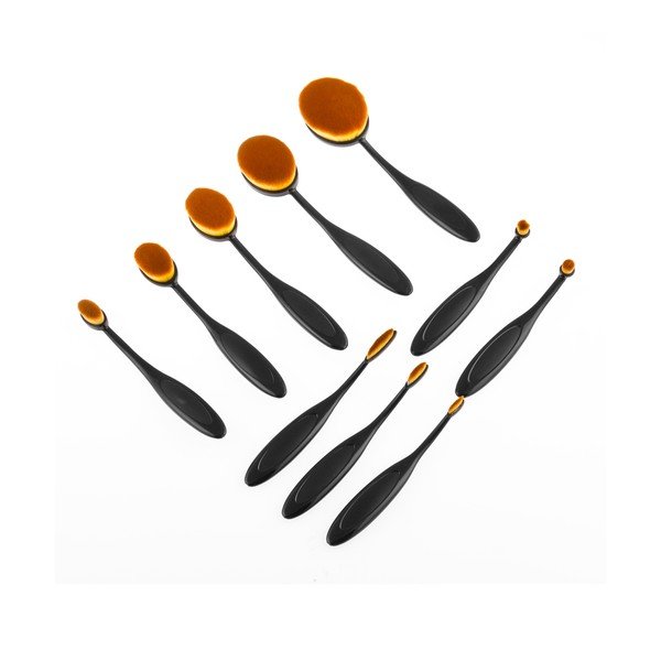 Sada 11 oválných kosmetických štětců v úložné krabici InnovaGoods-image-3