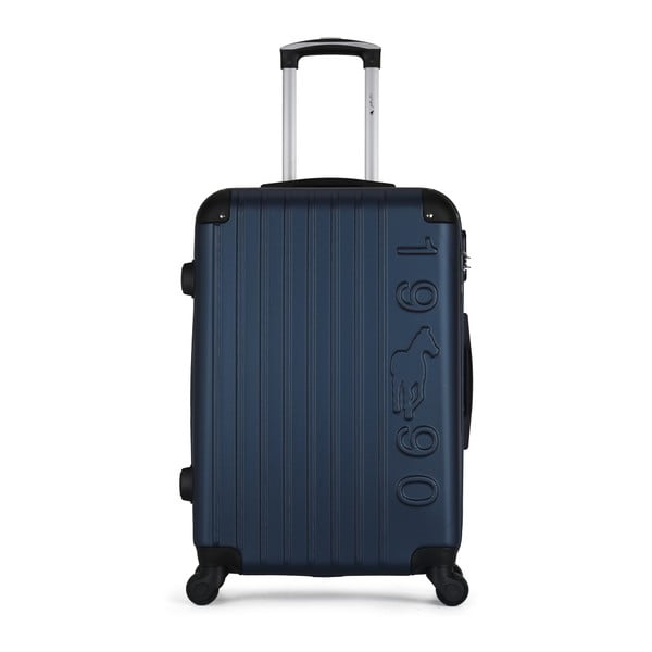 Tmavě modrý cestovní kufr na kolečkách GENTLEMAN FARMER Valise Grand Cadenas Integre Malo, 35 x 55 cm