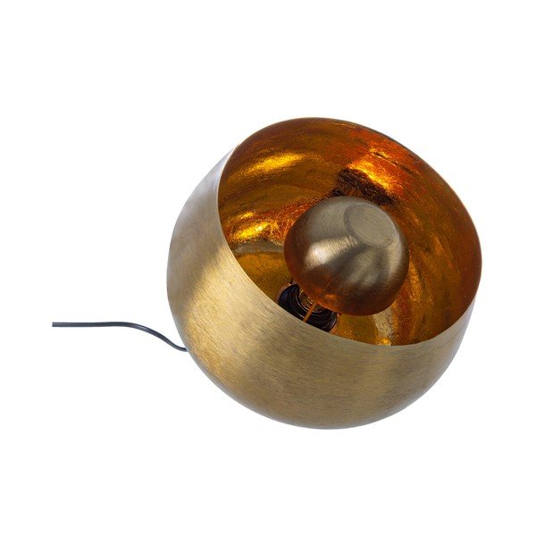 Kuldse värvi metallist laualamp metallvarjuga (kõrgus 24,5 cm) Ishan - Bizzotto