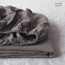 Tumehall linane elastne lina, 180 x 200 cm - Linen Tales