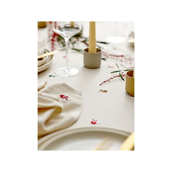 Puuvillane laudlina 140x220 cm Hearts Embloidery - Södahl-image-4