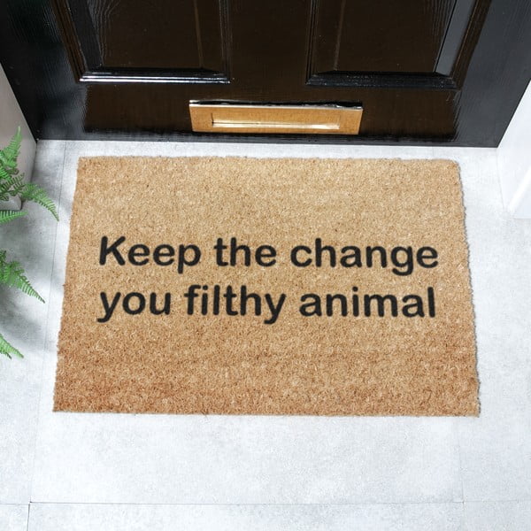 Kookoskiududest matt 40x60cm Keep the Change - Artsy Doormats-image-2
