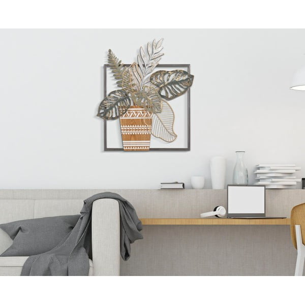 Metallist seinakaunistus 54x63 cm Vaso - Mauro Ferretti-image-1