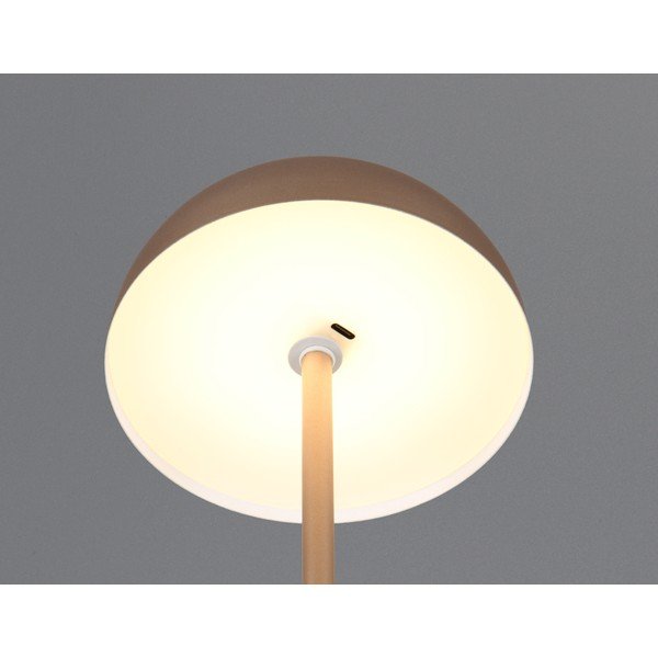 Pruun LED-laualamp metallvarjuga (kõrgus 21 cm) Munoz - Reality-image-1