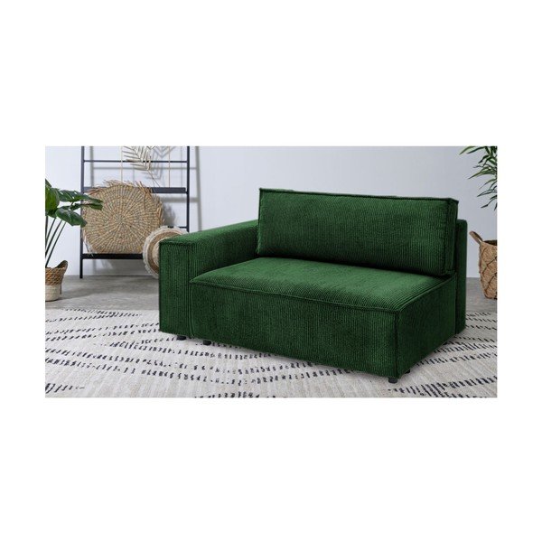 Roheline velvetist diivanimoodul, vasak nurk  Nihad modular - Bobochic Paris-image-1