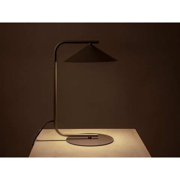 Pruun metallist laualamp (kõrgus 42 cm) Nocte - Micadoni-image-1