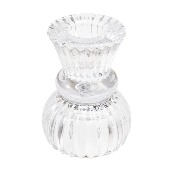 Madal läbipaistvast klaasist küünlajalg - Rex London-image-1