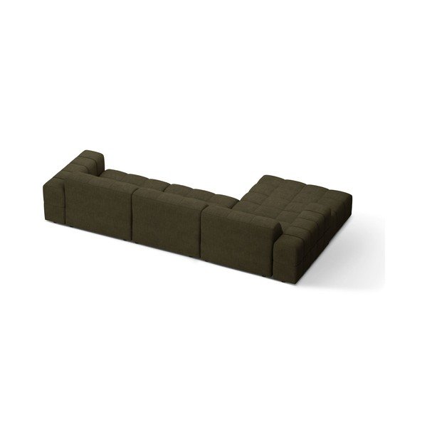 Khaki värvi šenill-nurgadiivan (vasak nurk/diivanvoodiga) Chicago - Cosmopolitan Design-image-2