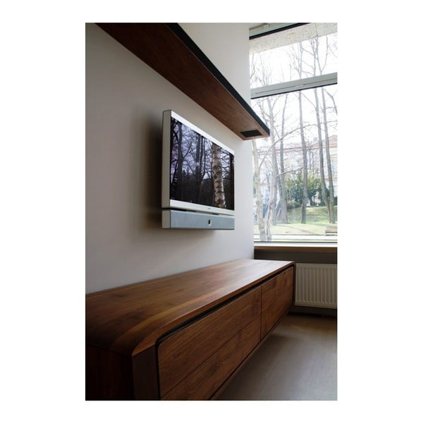 Nástěnná TV komoda z masivního dubového dřeva Javorina Hang-image-4