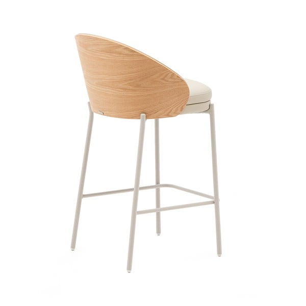 Beež baaritool (istme kõrgus 65 cm) Eamy - Kave Home-image-3