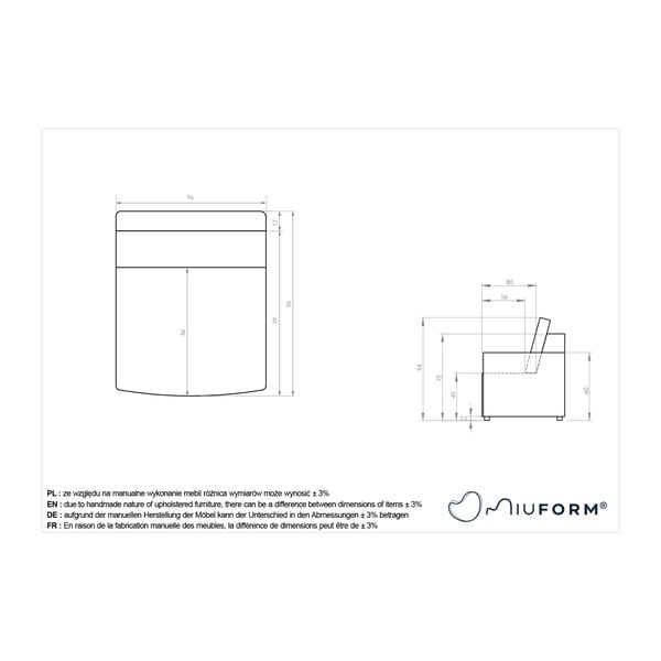 Helepruun diivanimoodul Lulu - Miuform-image-4