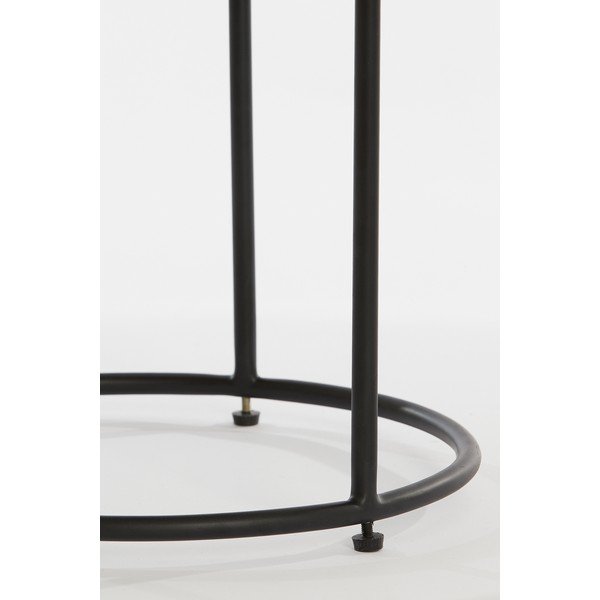 Nahast ümmargused küljelauad 2 tk ø 53 cm Jairo - Light & Living-image-1