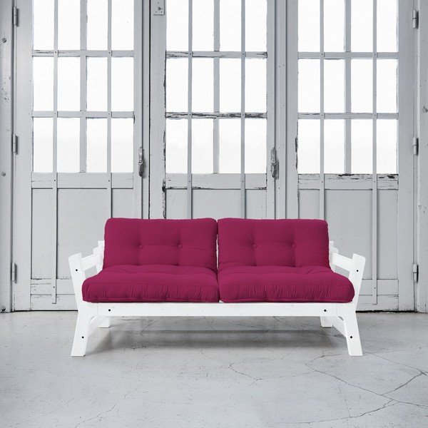 Rozkládací pohovka Karup Step White/Pink-image-1