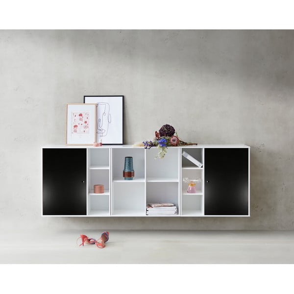 Must-valge seinakirst Hammel , 206 x 69 cm Mistral Kubus - Hammel Furniture-image-1