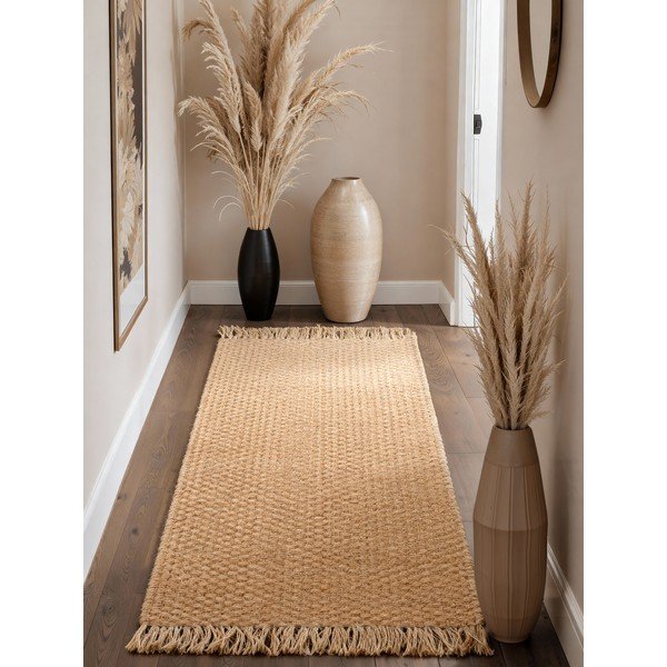 Käsitsi kootud džuudist jooksja naturaalses värvitoonis 80x200 cm Fjord - Hanse Home-image-1