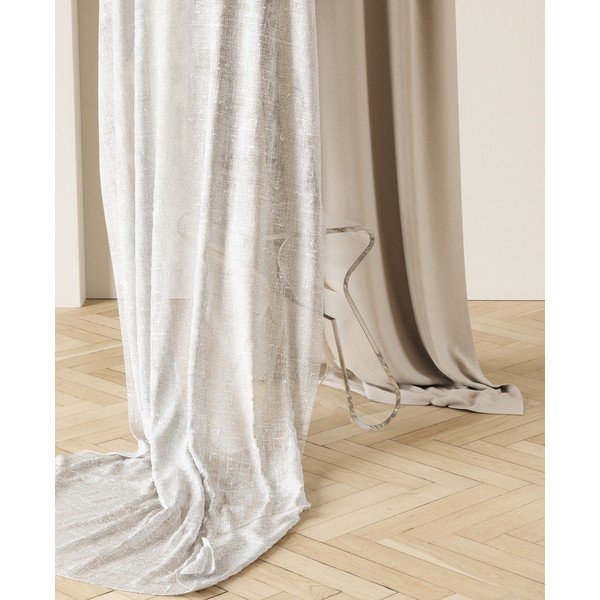 Valged kardinad 2 tk komplektis 132x213 cm Sheera - Umbra-image-4