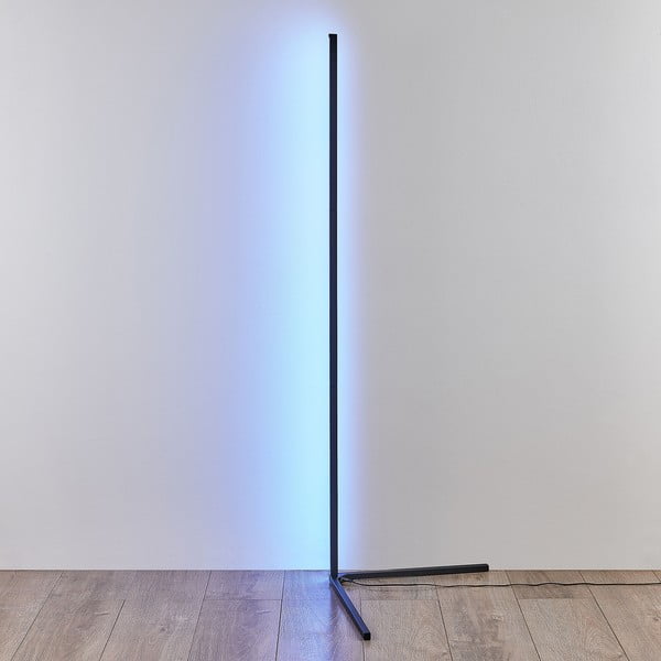 Must LED põrandalamp (kõrgus 141 cm) Level - Trio