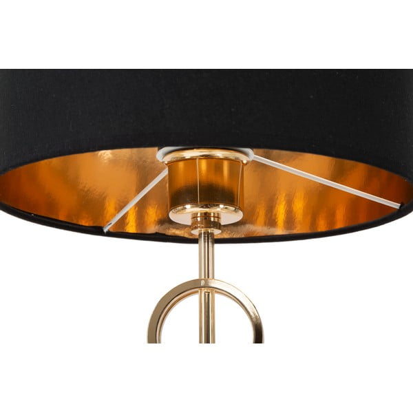 Must ja kuldne Glam laualamp , kõrgus 54,5 cm Rings - Mauro Ferretti-image-3