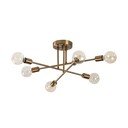 Kuldne laevalgusti 64x64 cm Flower - Opviq lights