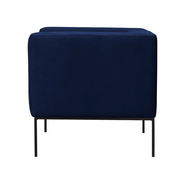 Tmavě modré sametové křeslo Windsor & Co Sofas Neptune-image-3