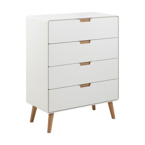 Valge kummut 80x100x40 cm Lowell - Actona-image-2