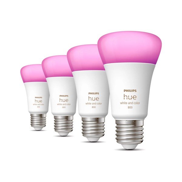 LED nutipirnid 4tk komplektis, E27, 9W White and color ambiance - Philips Hue-image-1