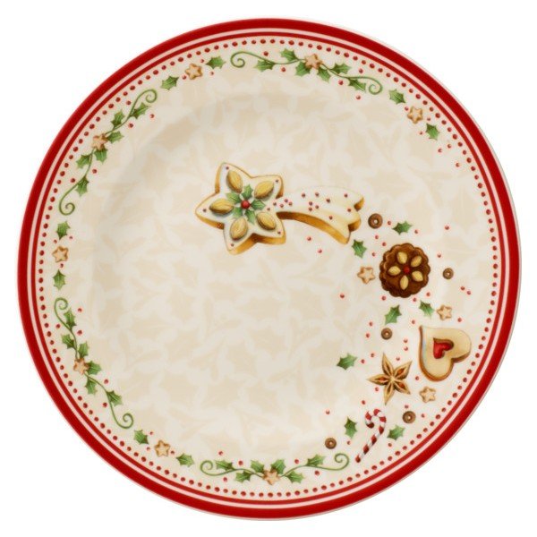 Beež portselanist taldrik jõulumotiividega Villeroy & Boch , ø 21,5 cm Falling Stars - Villeroy&Boch