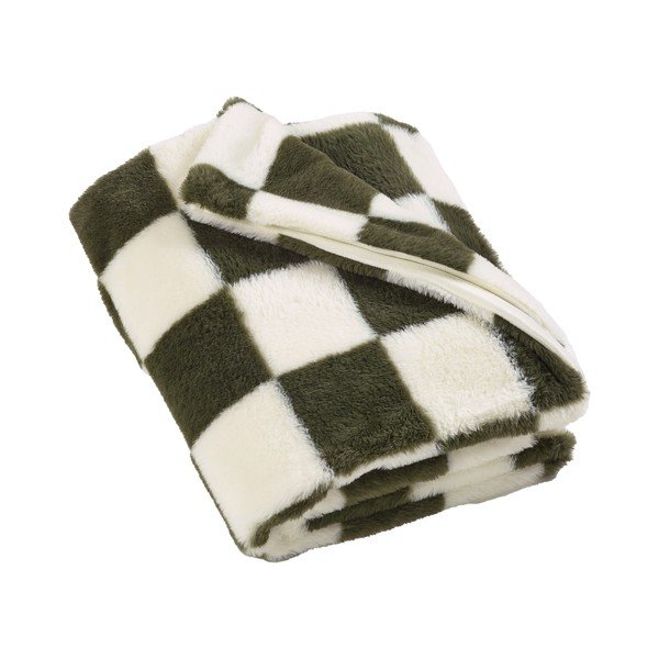 Valge/roheline tekk 130x170 cm Cosy Soft Checkerboard - Catherine Lansfield