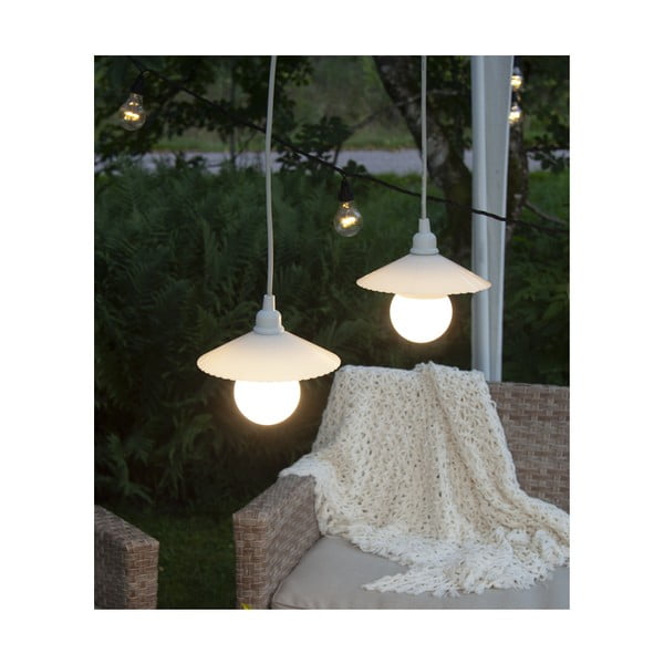 Sada 5 bílých stínidel pro svítidlo Star Trading Accessory Connecta, ø 20,5 cm-image-1