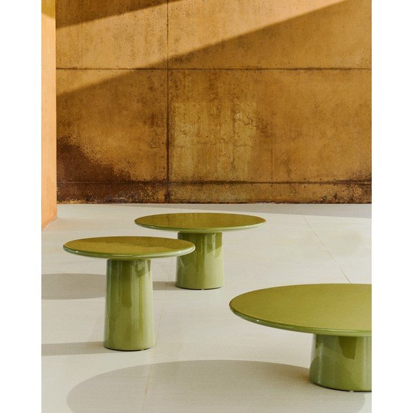 Betoonist ümmargune aia diivanilaud ø 65 cm Albanella - Kave Home-image-2