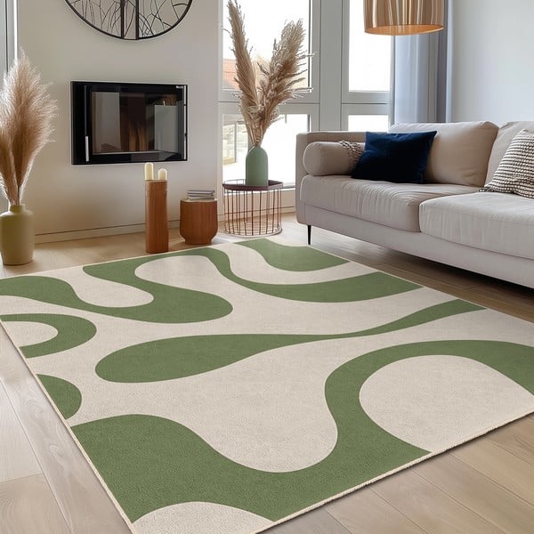 Roheline pestav vaip 60x100 cm Matcha Latte - Mila Home-image-3