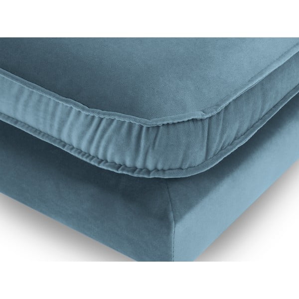 Helesinine mustade jalgadega sametist jalahoob Lento - Kooko Home-image-3