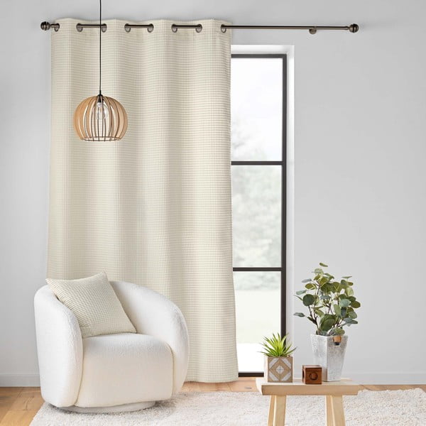 Beež sametist kardin 140x260 cm Swing - douceur d'intérieur-image-3