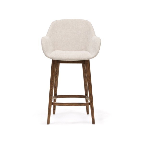 Beež polsterdatud baaritool käetugedega (istme kõrgus 66 cm) Konna - Kave Home-image-2