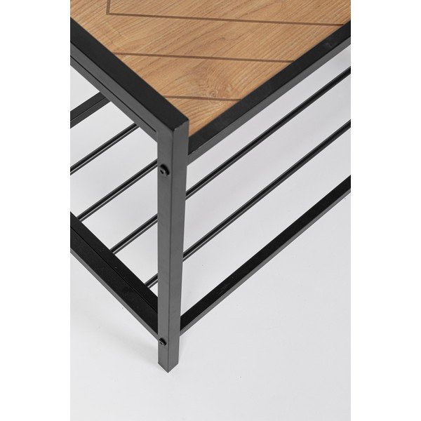 Must/loodusliku värvi metallist koridorikomplekt 64,5x180x37,5 cm Haldor – Yes Everyday-image-2