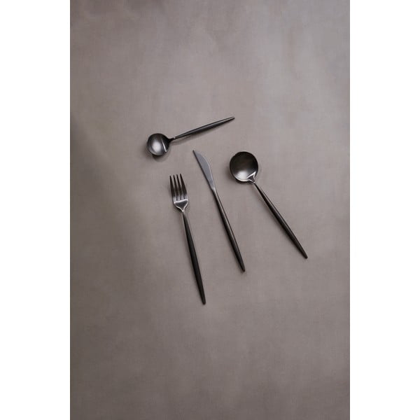 Mustast roostevabast terasest söögiriistad, 16 tk Modern retro - Premier Housewares-image-3
